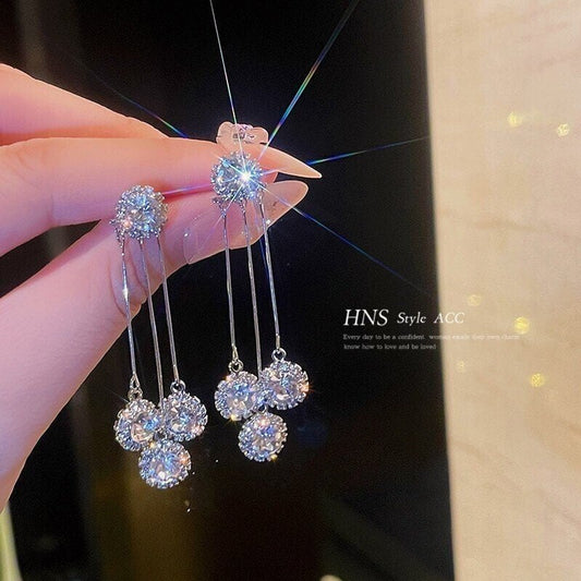 💎 50% OFF NOW! ✨ Zircon Round Petal Earrings – Hypoallergenic, Real Gold Plated & Dazzling Diamond Sparkle 💛