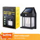 ✨ Solar Tungsten Wall Light – Auto-On, Warm Glow, Wire-Free 🏡