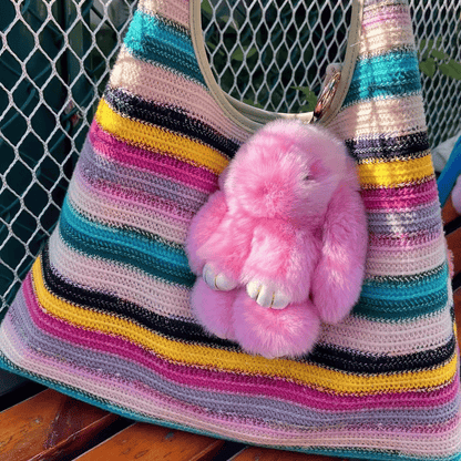 🏆2026 Hot Sale 50% OFF🐰 Handmade Soft Bunny PomPom Charms