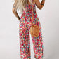 🏖️LAST DAY SALE: ONLY ￡19.99!!🌼Women’s Casual Print Sleeveless Overalls Jumpsuits