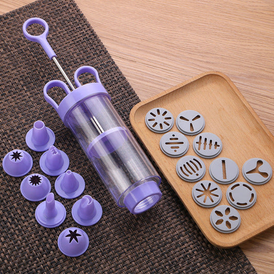 Stainless Steel Cake Decorating Gun Kit💉🏵️🍪