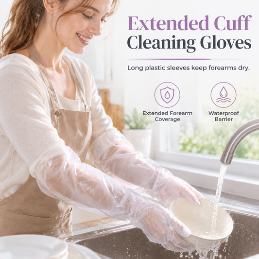 🧪 Chemical Safety 2026 | Disposable Long Gloves | Full Protection & Durable 🛡️