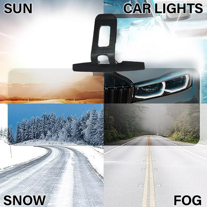 🔥 Anti-Glare Driving Visor – Blocks Sun & Snow Glare, Clear Vision & Universal Fit 🚗