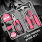 📢📢40% OFF !!⏰Portable 24-Piece Household Tool Kit – Storage Case Included, Hammer, Screwdriver, Pliers, Tape Measure & Bits for DIY Home Repairs