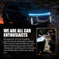 🔥【Dynamic Scan HoodBeam Kit】Light Up Your Hood With Hypnotic Smooth Scanning Effects! ✨🚗