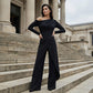 👗 50% OFF NOW! ✨ Women's Elegant One-Shoulder Jumpsuit – Wide-Leg Flow, Wrap Skirt Detail & Premium Breathable Fabric for a Chic Look 💃
