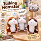 🐹 Talking Hamster Plush – Repeats Whatever You Say, Auto Head-Shaking, Hilarious Fun for Kids & Adults, Soft Interactive Repeat Voice Toy (3×AAA, Batteries Not Included) ✨
