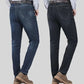 📢📢40% OFF !! ⏰Men's Elastic High Waist Straight Leg Jeans – Stretch Cotton, Breathable, Classic Fit ✨