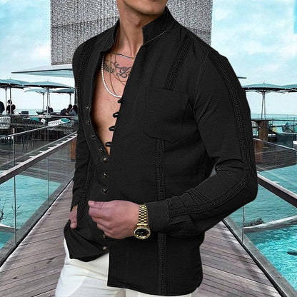 👕 40% OFF NOW! 🌊 Men's Linen Button Up Summer Beach Shirt – Breathable, lightweight & relaxed fit – perfect for seaside vacations, BBQs or sunny days ☀️