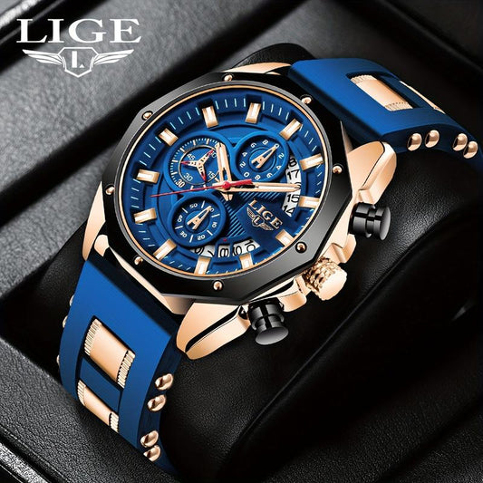 Men Watches Fashion Outdoor Waterproof Men's Sport Quartz Watch With Chronigraph