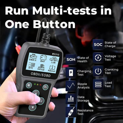 🔋 2025 HOT SALE 70% OFF! ✨ BT100 Car Battery Tester - 12V Load Tester with LCD Display & Print Function for Vehicle Diagnostics 🚗⚡