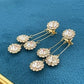 💎 50% OFF NOW! ✨ Zircon Round Petal Earrings – Hypoallergenic, Real Gold Plated & Dazzling Diamond Sparkle 💛