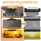 🔥 Anti-Glare Driving Visor – Blocks Sun & Snow Glare, Clear Vision & Universal Fit 🚗