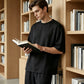 📢📢30% OFF !! ⏰Men's T-Shirt & Wide-Leg Pants 2-Piece Set