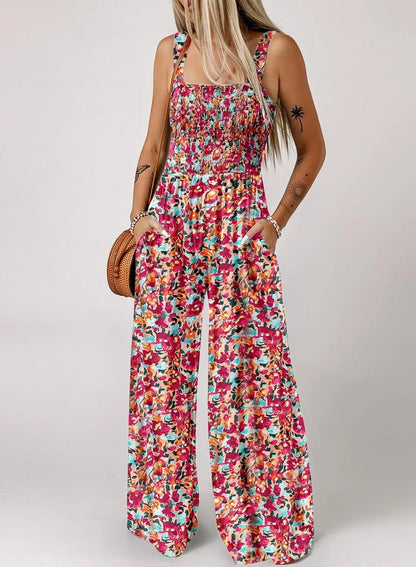 🏖️LAST DAY SALE: ONLY ￡19.99!!🌼Women’s Casual Print Sleeveless Overalls Jumpsuits