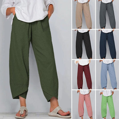💥Limited Sale 57% OFF💥Vintage Asymmetrical Elastic Waist Pockets Pants