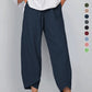 💥Limited Sale 57% OFF💥Vintage Asymmetrical Elastic Waist Pockets Pants