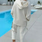 🔥Spring Special 50% OFF🔥Women's Two-Piece Solid Color Hooded Sweatshirt Set