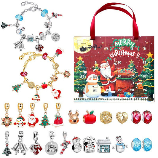 🎅Early Xmas Sale 46% OFF💥DIY 24 Days Christmas Countdown Calendar Bracelets Set