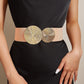 🎁Women's Vintage Gold Buckle High Elastic Belt
