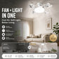 🌀50% OFF NOW! 💡Foldable Socket Ceiling Fan Light with Remote, Energy-Saving Cooling & Lighting for Bedroom & Home