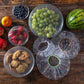 📢📢【Limited Offer – Buy 1 Get 1 Free】🔥 100pcs Disposable Stretch Film for Bowls & Plates, Elastic Container Lids, Plastic Wrap Alternative for Leftovers, Fruit, Vegetables & Kitchen Food Storage