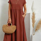 ⏰Last Day Sale 50% Off💃Solid Color Sleeveless Loose Cotton and Linen Pocket Dress
