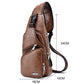 🎉 2026 Sale — Over 49,000 Sold! 😎 Men's Multifunctional High-Quality Leather Chest Bag – Sleek & Adjustable 🎒