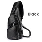 🎉 2026 Sale — Over 49,000 Sold! 😎 Men's Multifunctional High-Quality Leather Chest Bag – Sleek & Adjustable 🎒