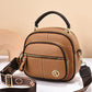 Classic Multifunctional Compartments Adjustable Wide Shoulder Strap PU Leather Crossbody Bag