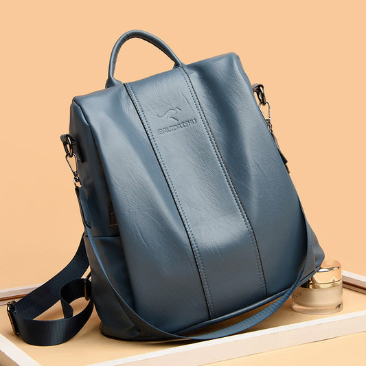 🎒 LIMITED-TIME 50% OFF! ✨ Ladies' Large Capacity Backpack – Stylish, PU Leather, User-Friendly 👜