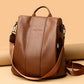 🎒 LIMITED-TIME 50% OFF! ✨ Ladies' Large Capacity Backpack – Stylish, PU Leather, User-Friendly 👜