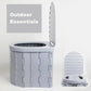 🚽 LIMITED-TIME 50% OFF! ✨ Portable Outdoor Folding Toilet – 300lb Capacity, Odor-Proof, Multi-Use