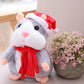 🐹 Talking Hamster Plush – Repeats Whatever You Say, Auto Head-Shaking, Hilarious Fun for Kids & Adults, Soft Interactive Repeat Voice Toy (3×AAA, Batteries Not Included) ✨
