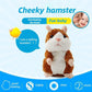 🐹 Talking Hamster Plush – Repeats Whatever You Say, Auto Head-Shaking, Hilarious Fun for Kids & Adults, Soft Interactive Repeat Voice Toy (3×AAA, Batteries Not Included) ✨