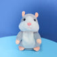 🐹 Talking Hamster Plush – Repeats Whatever You Say, Auto Head-Shaking, Hilarious Fun for Kids & Adults, Soft Interactive Repeat Voice Toy (3×AAA, Batteries Not Included) ✨