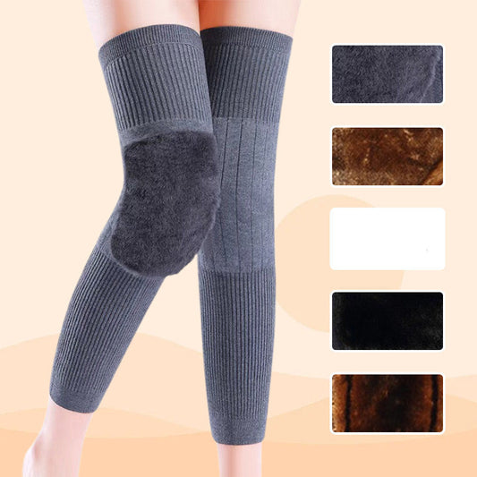 🦵 BUY 1 GET 1 FREE! ✨ Universal Cold Protection Thickened Faux Fur Knee Pads - Thermal Insulation for Work & Housekeeping with Non-Slip Design 🧊🧹