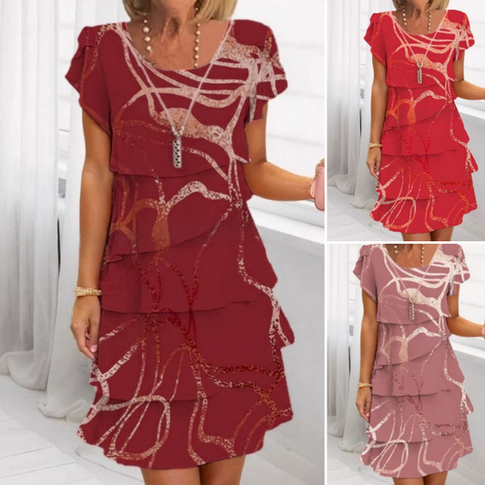 📢📢63% OFF !!!⏰Women's Elegant Fashion Ruffle Dress