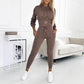 👚 60% OFF HOT SALE! ✨ Women's Two-Piece Hooded Tracksuit Set - Comfortable & Stylish Athletic Wear for Training and Casual Loungewear 🏃‍♀️💫