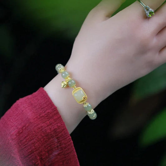 ✨ LIMITED STOCK ALERT✨Hotan Jade Beaded Bracelet