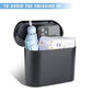 1 Set Car Trash Can & Bin Bags Kit, Mini Portable Trash Can With Cover, Car Interior Tidying Accessories