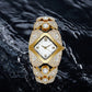 🔥Women's Retro Quartz Watch with Sparkling Rhinestones
