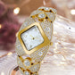 🔥Women's Retro Quartz Watch with Sparkling Rhinestones