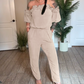 Off-the-shoulder ruffle jumpsuit | Relaxed and refined at the touch of a button