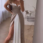 Women's Sleeveless Color Block Pleated Long Dress