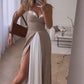 Women's Sleeveless Color Block Pleated Long Dress