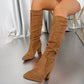 💥BIG SALE 🛒Women’s Stylish Solid Color High Heel Boots