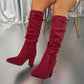 💥BIG SALE 🛒Women’s Stylish Solid Color High Heel Boots
