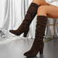 💥BIG SALE 🛒Women’s Stylish Solid Color High Heel Boots