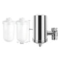 Water purifier for stainless steel household faucets without installation